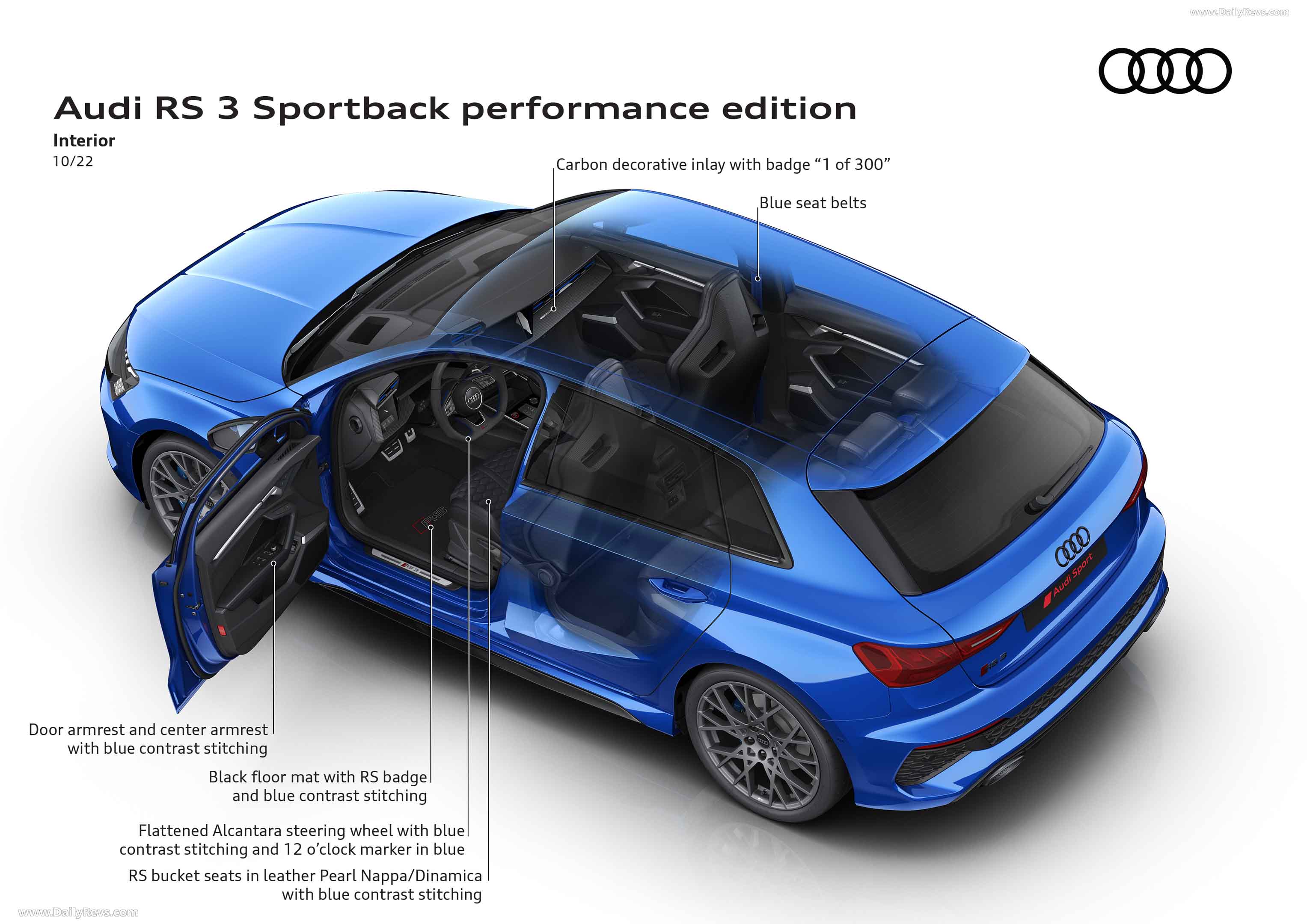 Image for 2023 Audi RS3 Sportback Performance Edition - Exteriors, Interiors and Details