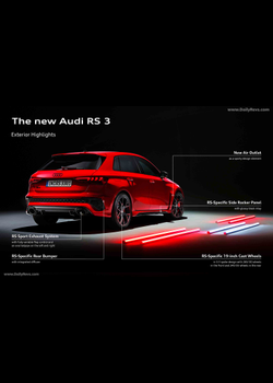 Image for 2022 Audi RS3 Sedan US Version - Exteriors, Interiors and Details