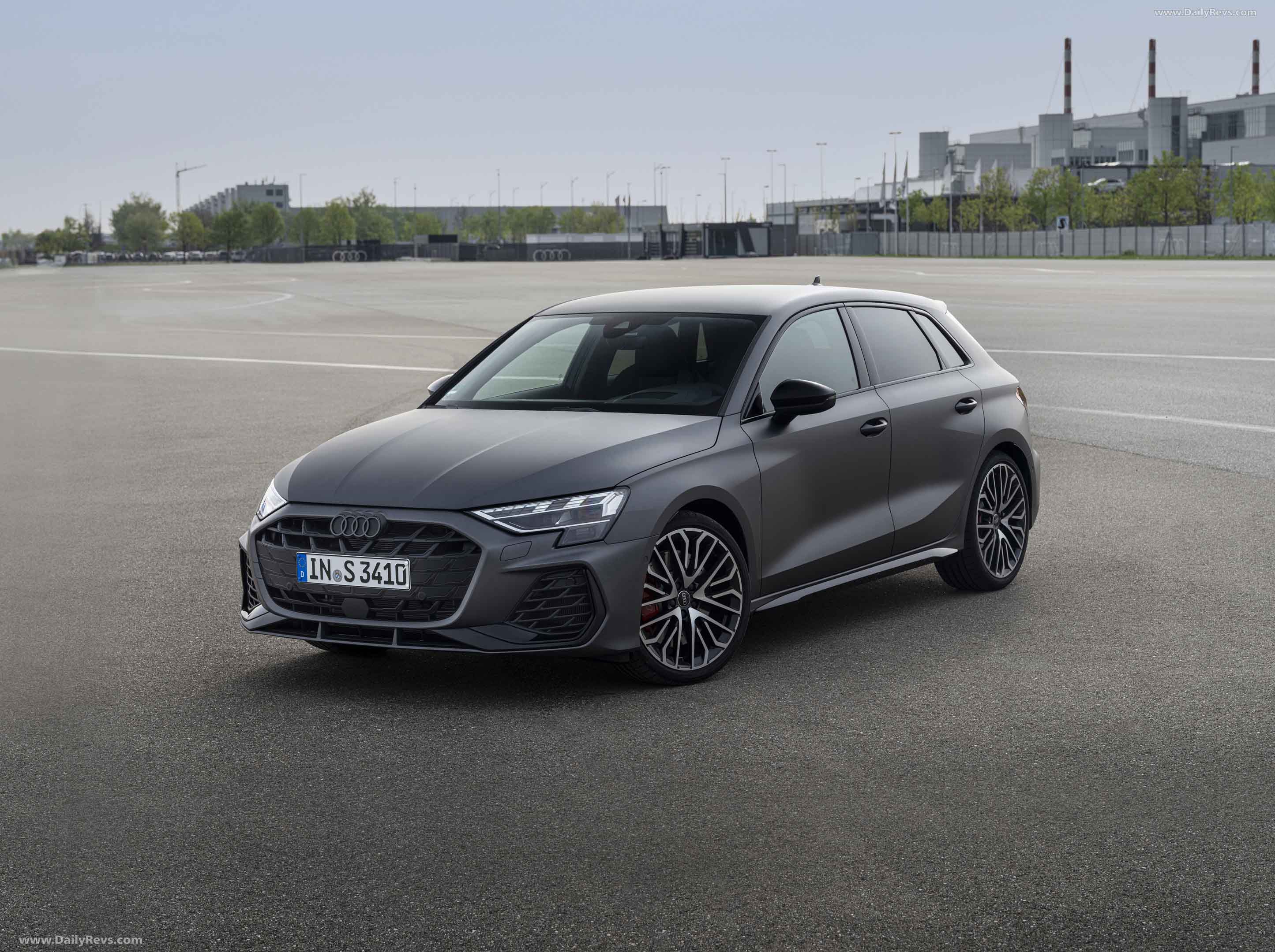 2025 Audi S3 Sportback Daytona Grey Stunning HD Photos Videos Specs 