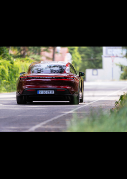 Image for 2022 Porsche Taycan 4S Cherry Metallic - Exteriors, Interiors and Details