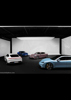 Image for 2021 Porsche Taycan Neptune Blue - Exteriors, Interiors and Details