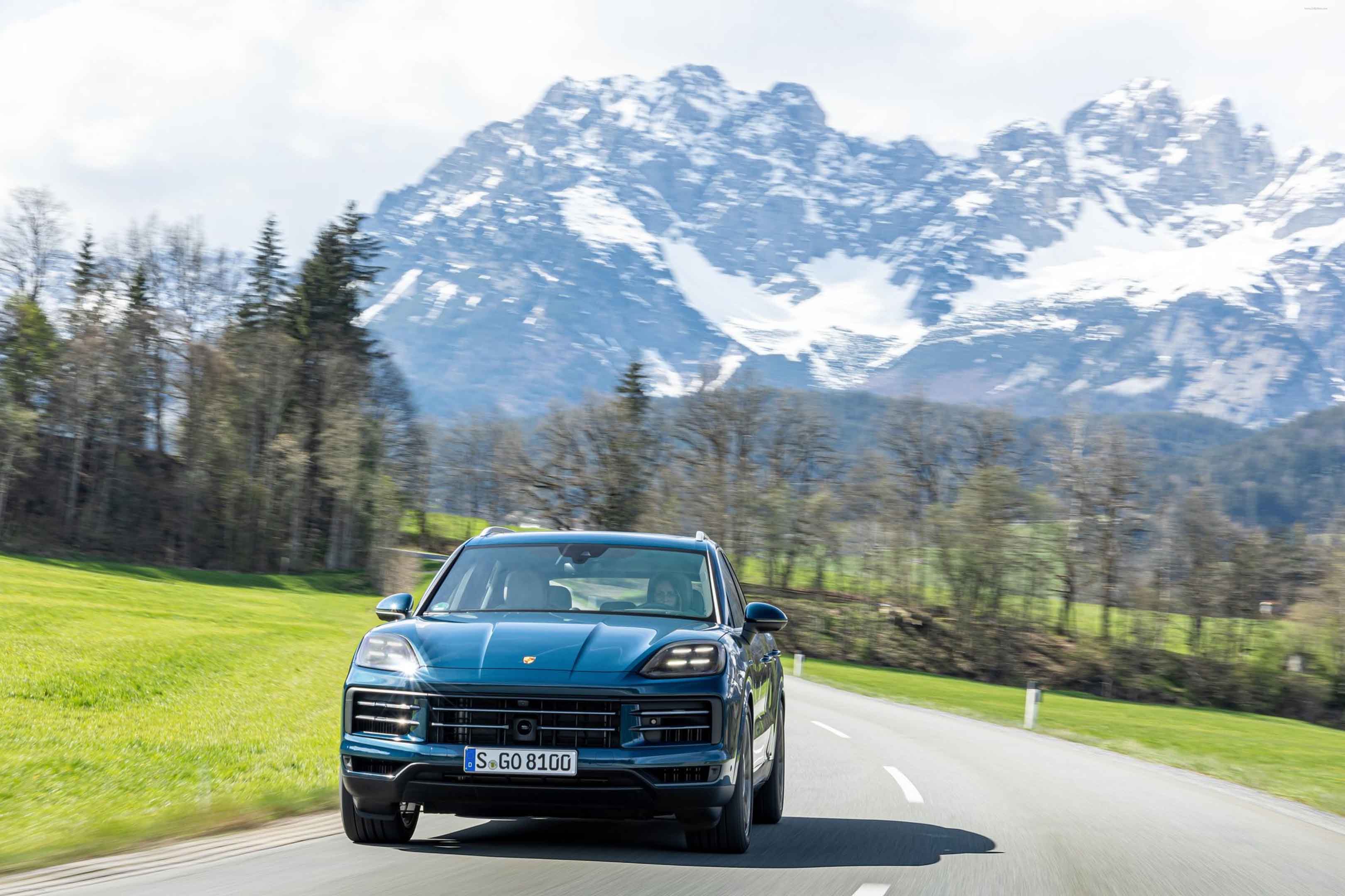 2024 Porsche Cayenne Montego Blue Metallic Stunning HD Photos, Videos